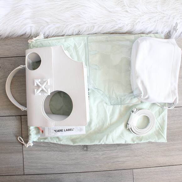 Off-White Meteor Shower Jitney 2.8 Top Handle Satchel Crossbody Bag New - Picture 1 of 16